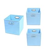 Modern Littles Organization Bundle-3 Storage Bins, Sky Blue by Modern Littles [並行輸入品]