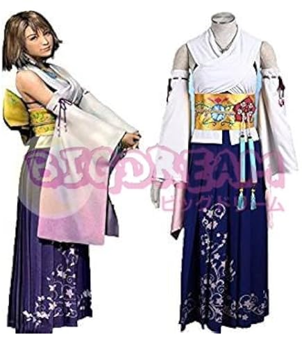 ウィッグ付き ファイナルファンタジー10 ユウナコスプレ衣装FF10 FFX Amazon.co.jp: 『Vision』ファイナルファンタジーX FF10 ユウナ 戦闘服