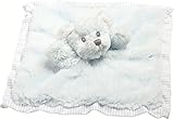 Suki Baby Hug-a-boo Bear Finger Puppet Blankie With Striped Cotton Edge And