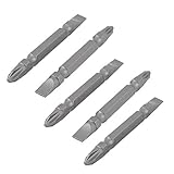 uxcell　ドライバービット　磁気ドライバービット　プラスマイナス電動ドライバービット　六角ヘッド　５個入り