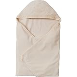 日本製 オーガニックコットン フローラルレースのアフガン おくるみ 退院時やお宮参りに アモローサマンマ