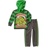 Nickelodeon Teenage Mutant Ninja Turtles幼児用ボーイズパーカーとパンツ衣装セット カラー: グリーン