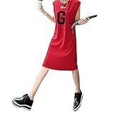 (マーシェル) Marshel マタニティ ワンピース らくちん ノースリーブ デザイン 産前 産後 長く使える 妊婦服 レッド L