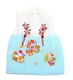 七五三 3歳 三歳 正絹 被布コート 単品 女の子 白 水色 まり 橘 桜 梅 3390-00031