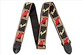 FENDERギターストラップ BLACK/YELLOW/RED MONO STRAP [並行輸入品]