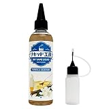 プルプラ 国産 電子タバコリキッド VAPE(ベイプ)リキッド 大容量 120ml 日本ハッカ使用 便利な目盛付きボトル ニードルボトル 10ml付き (バニラカスタードタバコ)