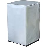 洗濯機カバー　全自動式　防水、ほこりよけ、日焼け止め、四面包み　全面保護　シルバーコーティング　シルバー　オックスフォ一ド　高品質（アップグレイド）