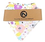 Baby Bandana Bib Set 4-Pack Cotton Drool Bandana Bibs by Nyota Corporation (Orange) [並行輸入品]