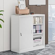 スチール書庫 引き戸タイプ 書類保管庫 収納 オフィス 書庫 可動棚 A4対応 Amazon.co.jp: スチール書庫 引き戸タイプ 書類保管庫 棚板可動