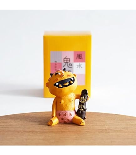 Amazon.co.jp: セトクラフト デザイン置物 鬼組(中)立ち SCZ-1857
