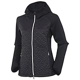 LPGA Women 's Elsa Thermal長袖ジャケット、ブラック/ブラック、ラージ