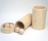 No.004　玉入れ容器　　木のおもちゃ　組木 OSKオガワ精機
