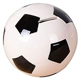 サッカーの保存のコイン銀行お金とスポーツDecor ~ホワイト