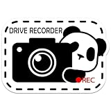 ドラレコ マグネット マグネットステッカー ドラレコステッカー ドライブレコーダー 車 あおり運転防止に 防犯 猫 パンダ おしゃれ かわいい 録画中