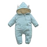 Lisa Pulster ベビー ジャンプスーツ カバーオール ふわふわ 柔らか 抱きしめたくなるあったか ベビー服 キッズ ギフト 出産祝い 女の子 男の子 (ライトブルー, 90cm)