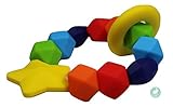 Rainbow Sensory Teether | Safe Teething Ring Free from Harmful Chemicals [並行輸入品]
