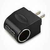 家庭用コンセント AC100V からシガーソケット変換 DC12V 1000mA出力 変換アダプター