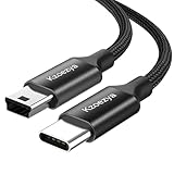 Kzoezya Mini USB - Type Cケーブル USB C - Mini USB 1.5フィート ケーブル 充電ケーブル GoPro Hero 3+ PS3コントローラー MP3プレーヤー ダッシュカム デジタルカメラ GPSレシーバー PDAなどのMini Bデバイス用