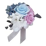 Merci la fleur プリザーブドフラワー コサージュ 完成品 Ciel シエル ブルー
