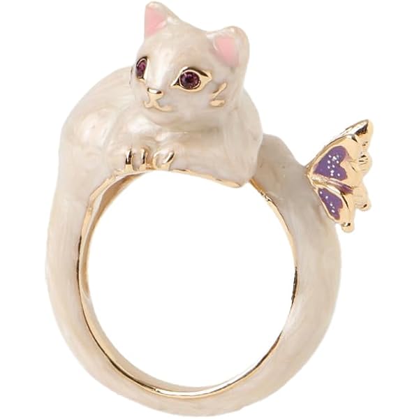 Amazon | [アナスイ] 猫モチーフ リング SAMR0754LLXN | リング 通販