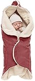 Wallaboo - Babynomade Couverture enveloppante Nore - Polaire extra douce - Rouge