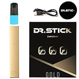 旧型ドクタースティック 電子タバコ スターターキット お試しメンソール付き ニコチン無し ベイプ オリジナルステッカー付き (ゴールド)