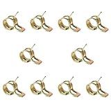 Hommy 20pcs 　お買い得　 スプリングクリップ 　ホースクリップ 　シリコンパイプクランプ　 6mm エアホース管 水道管 燃料配管 シリコーン真空ホース