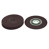 uxcell カッティングホイール 切削工具 研削砥石 ブラウン 125mmx3mmx22mm 5個入り