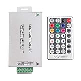 ホット照明アクセサリーRGBコントローラーRFワイヤレスリモート28キー12-24V RGB LEDストリップ用3チャンネルLEDコントローラー新（色：白、黒）