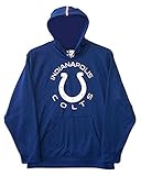 Indianapolis Colts Adult Largeパフォーマンスプルオーバーフード付きスウェットシャツ – ブルー
