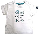 ロサン ベビーTシャツ 動物柄 肩ボタン付き ホワイト 18M(18ヶ月)