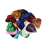 Musiclily 0.7mmギターピック 20枚セットMedium プラスチック多種多色 (カラフル)