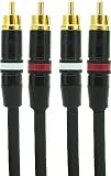 オーディオファン RCAケーブル 0.6m RCA-RCA ケーブル径 Φ5.0mm 赤白各1本