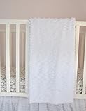 Ruffle Baby Blanket for Baby Girl 43 Many Colors Available - Great Swaddling, Crib, and Receiving Bl