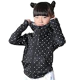 [HEAZEL] ヘーゼル キッズ ラッシュガード パーカー フード UVカット ジップ 長袖 水着 男の子 女の子 UPF50+ マルチドット 140サイズ