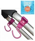 Think King Mighty Buggy Hook for Stroller, Wheelchair, Rollator, Walker, 2 Pack Limited Edition PINK