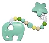 赤ちゃんの歯固めおもちゃ 歯がためおしゃぶりホルダーシリコーン製　全28種類[FDA認可済] (セット３)