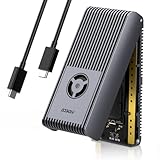 FIDECO 40Gbps M.2 NVMeエンクロージャ M.2 SSD 外付けケース 超高速 冷却ファン付きUSB4 NVMe SSDエンクロージャ UASPとTRIMをサポート USB4/3.2/3.1/3.0と互換性あり フルアルミ合金ボディ サンドイッチスタイルデザイン