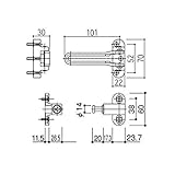 YKKAP メンテナンス部品 ドアガード (HH-5K-18449) HH-4K-13838の代替品 YK：ブラック *製品色・形状等仕様変更になる場合があります*