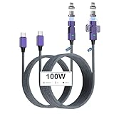 マグネット充電ケーブル 磁気ケーブル 充電ケーブル マグネットPD100W対応【2本入り 1.2m+2m】マグネットケーブルTYPE-C