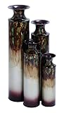 Deco 79 Metal Vase, 28 by 24 by 19 by 15-Inch, Set of 4 [並行輸入品]