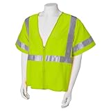 Jackson Safety ANSI Class 3 Deluxe Style Polyester Safety Vest with Lime Prismatic by Jackson Safety