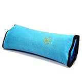 子供車の座席ベルト肩保護背もたれクッション枕 シートベルト枕 (青)