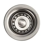 2 in. Bar Basket Strainer Drain in Brushed Nickel [並行輸入品]