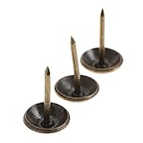 100個入り アンティークくぎ 椅子張り タック ネイルズ 家具 インテリア スタッドピン 11X17mm ブラウン