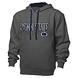 NCAA Penn State Nittany Lionsベンチマークカラーブロックプルオーバーフード、M、Graphite / Navy