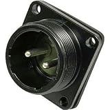 三和電気工業:SANWA 防水コネクタ SNW-16 2極 RSM フロントマウント用 SNW-1602-RSM 型式:SNW-1602-RSM