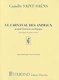 サン=サーンス: 動物の謝肉祭/デュラン社/ピアノ連弾用(1台4手)編曲