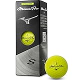 MIZUNO(ミズノ) ゴルフ ボール ミズノプロ S イエロー 1スリーブ 3個入 5NJBT835