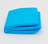 Terry FITTED SHEET to fit cot bed 120x60cm, nursery bedding, toddler, baby (colour: sky blue) by 360